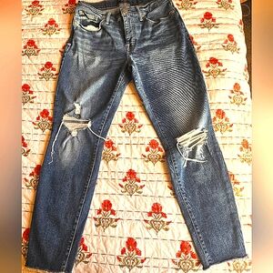 Womens Lucky Brand ankel blue jeans size  10